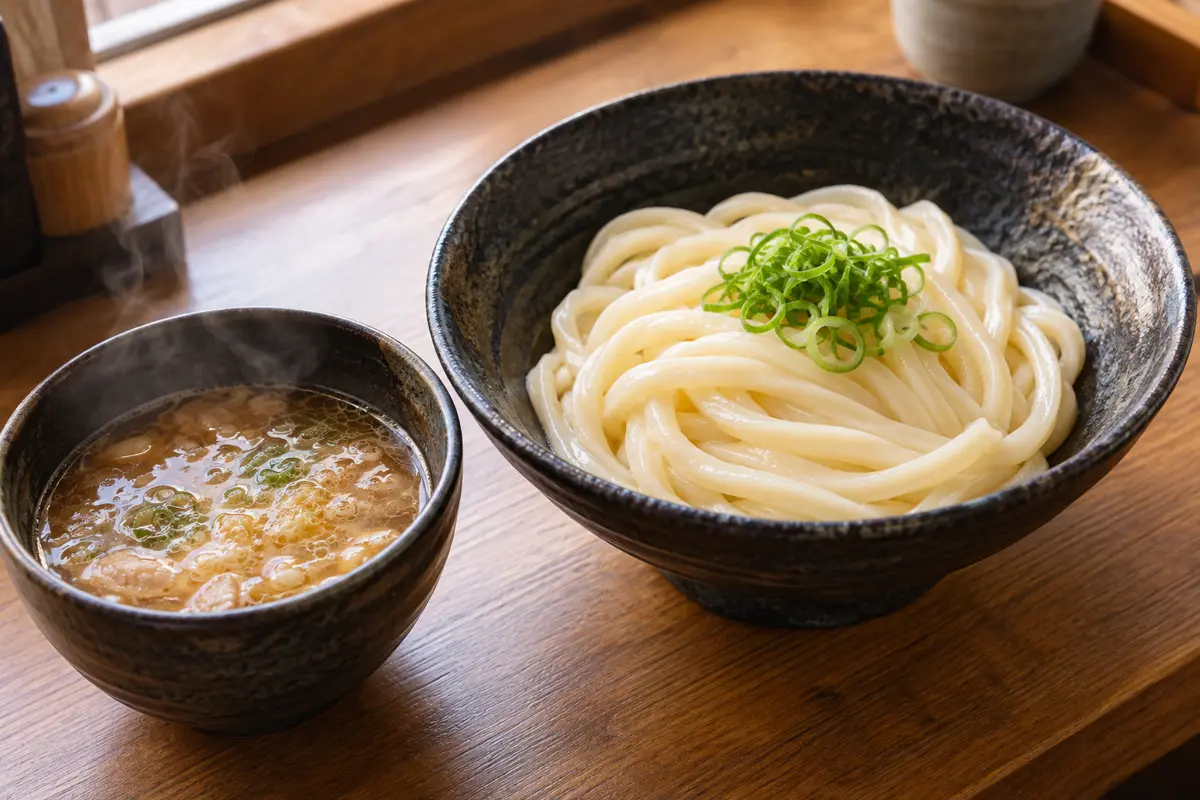 うどんとつけ汁の概念イメージ